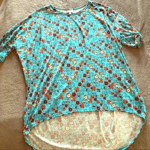 Aqua and Orange Lularoe Irma